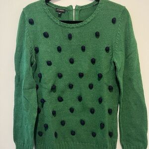 Zara Green Polka Dot Sweater